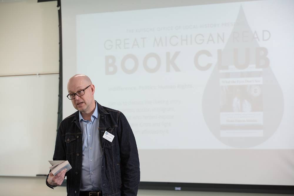 Great Michigan Read Book Club participants. Photos by Kristina Bird, Bird + Bird Studio.